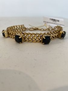 ZigZag Gold/Black Bracelet | $78.00 | LW1861