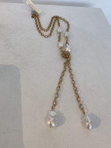 Lariat Pearl Gold Chain | $198.00 | GFRR14