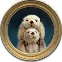 My Otter Half | Oil | 6x6 | SOLD