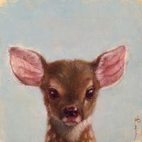 Bambi | Oil | 5x5 | SOLD