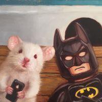 Selfie with Batman | Oil | 8x10 | SOLD