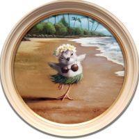 Hula Chick | Oil | 12x12 | SOLD