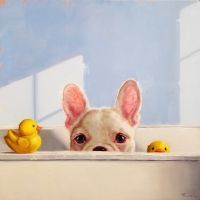 Bath Pals | 16x16 | Oil | SOLD