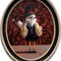 Flapper Chick | Oil | 10x8 | SOLD