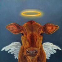 Holy Cow | Oil | 24x24 | SOLD