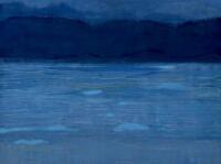 Great Salt Lake Dream | Oil and Cold Wax | 18x24 | $2200