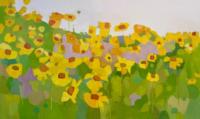Field of Sunflowers | Acrylic | 36x60 | $6500